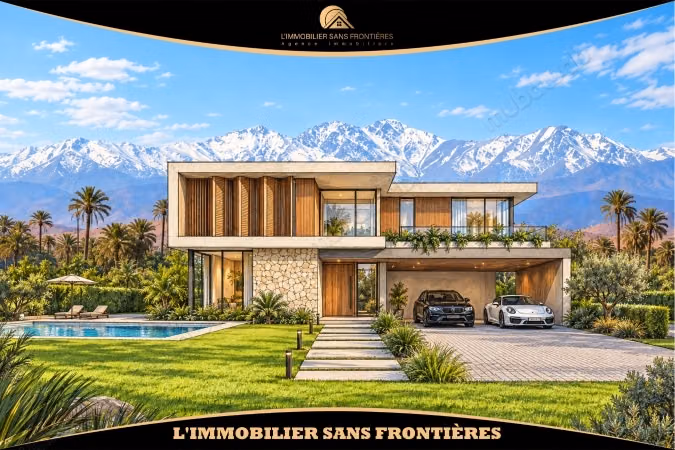 Terrain de 1 459 m² à vendre Route d’Amizmiz – Zone villa, destiné à la construction d’une villa