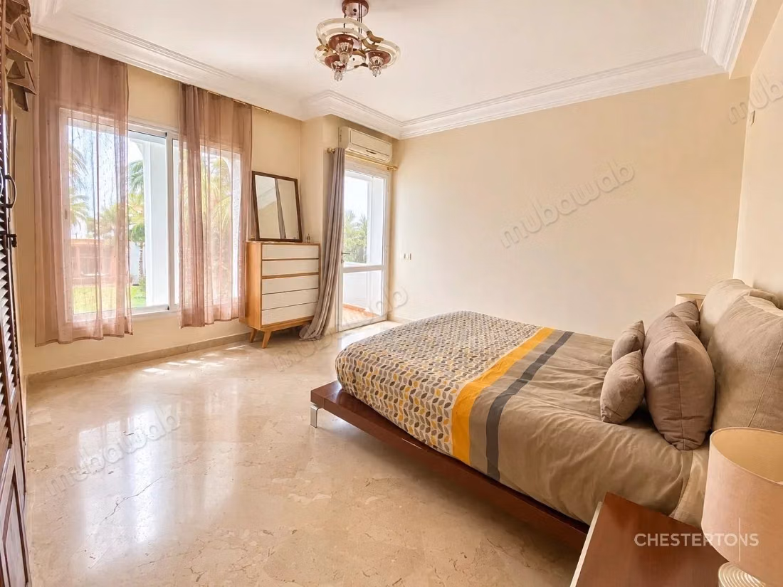 Triplex meublé à louer à Harhoura, Résidence avec piscine