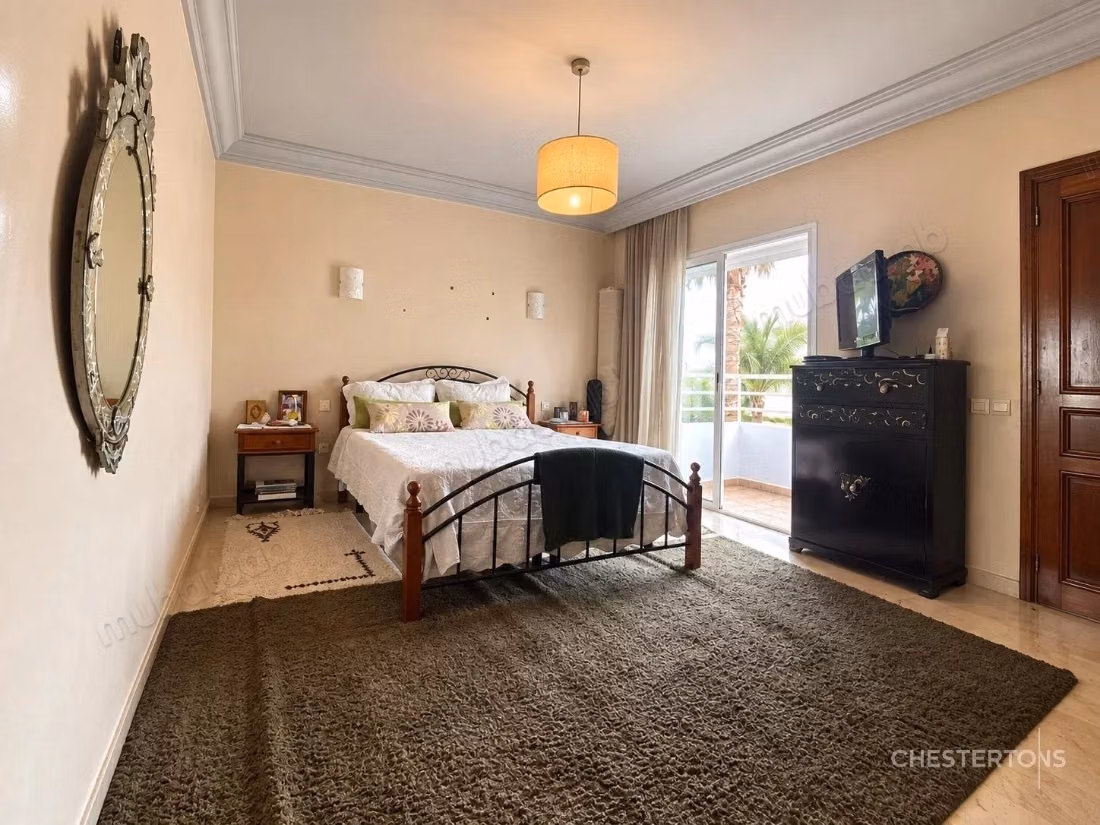 Triplex meublé à louer à Harhoura, Résidence avec piscine