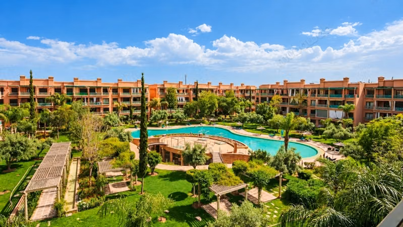 Appt neuf 80m² 2ch Vue Piscine 
Ennaim Agdal
