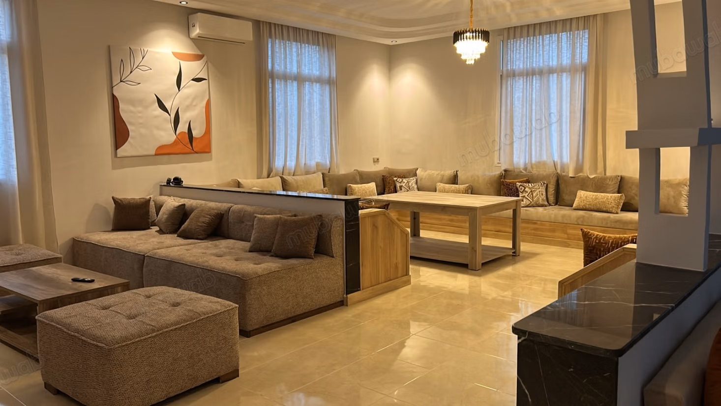 Luxurious villa for rent in Lahrarta. 3 bedrooms. Well furnished