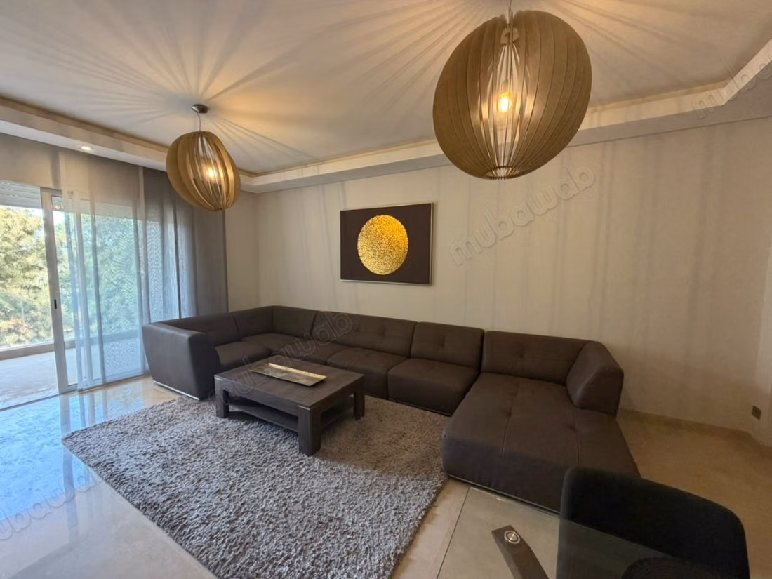 Appart meublé à louer l'orangerai 
souissi rabat