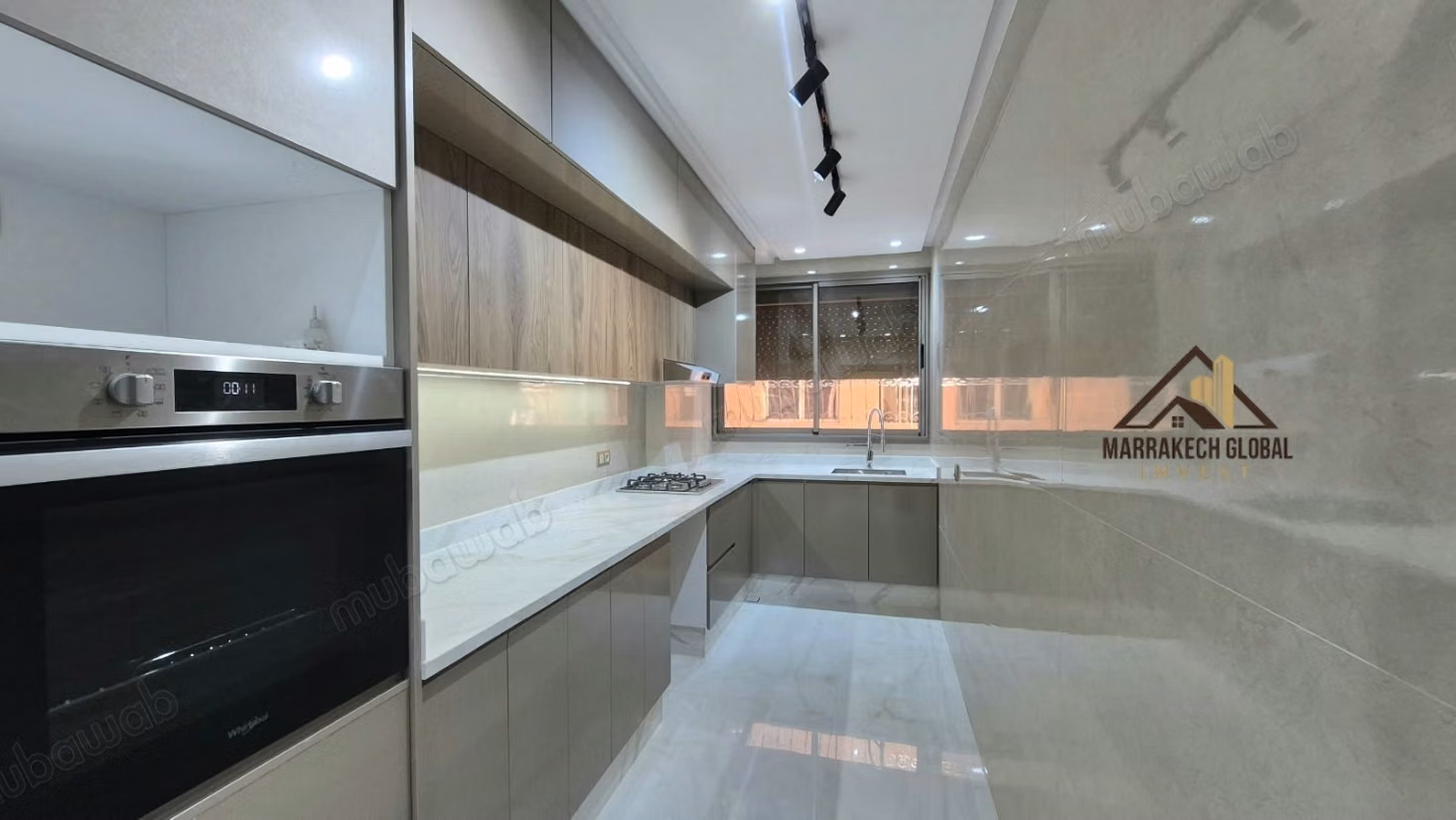 Long-term rental of a 2-bedroom unfurnished apartment fully renovated in Hivernage Marrakech