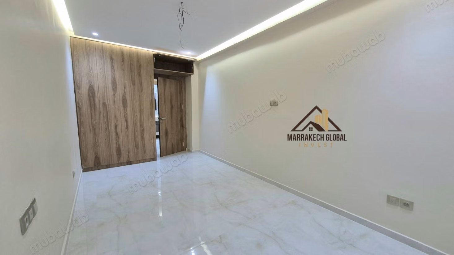 Long-term rental of a 2-bedroom unfurnished apartment fully renovated in Hivernage Marrakech