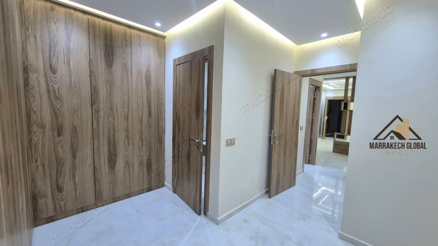 Long-term rental of a 2-bedroom unfurnished apartment fully renovated in Hivernage Marrakech