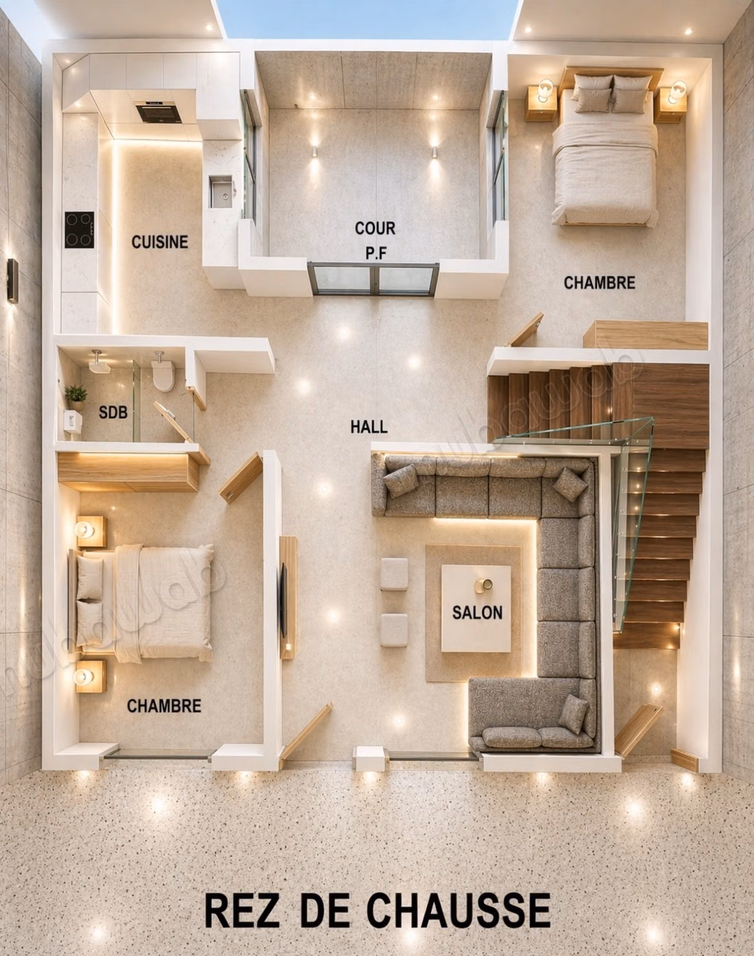 Appartamenti di lusso in vendita con design moderno e layout con supporto