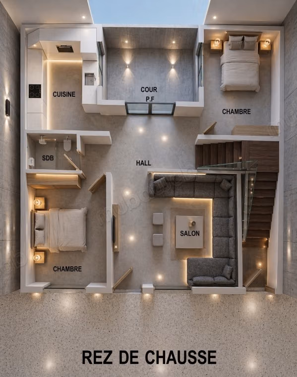 Appartamenti di lusso in vendita con design moderno e layout con supporto