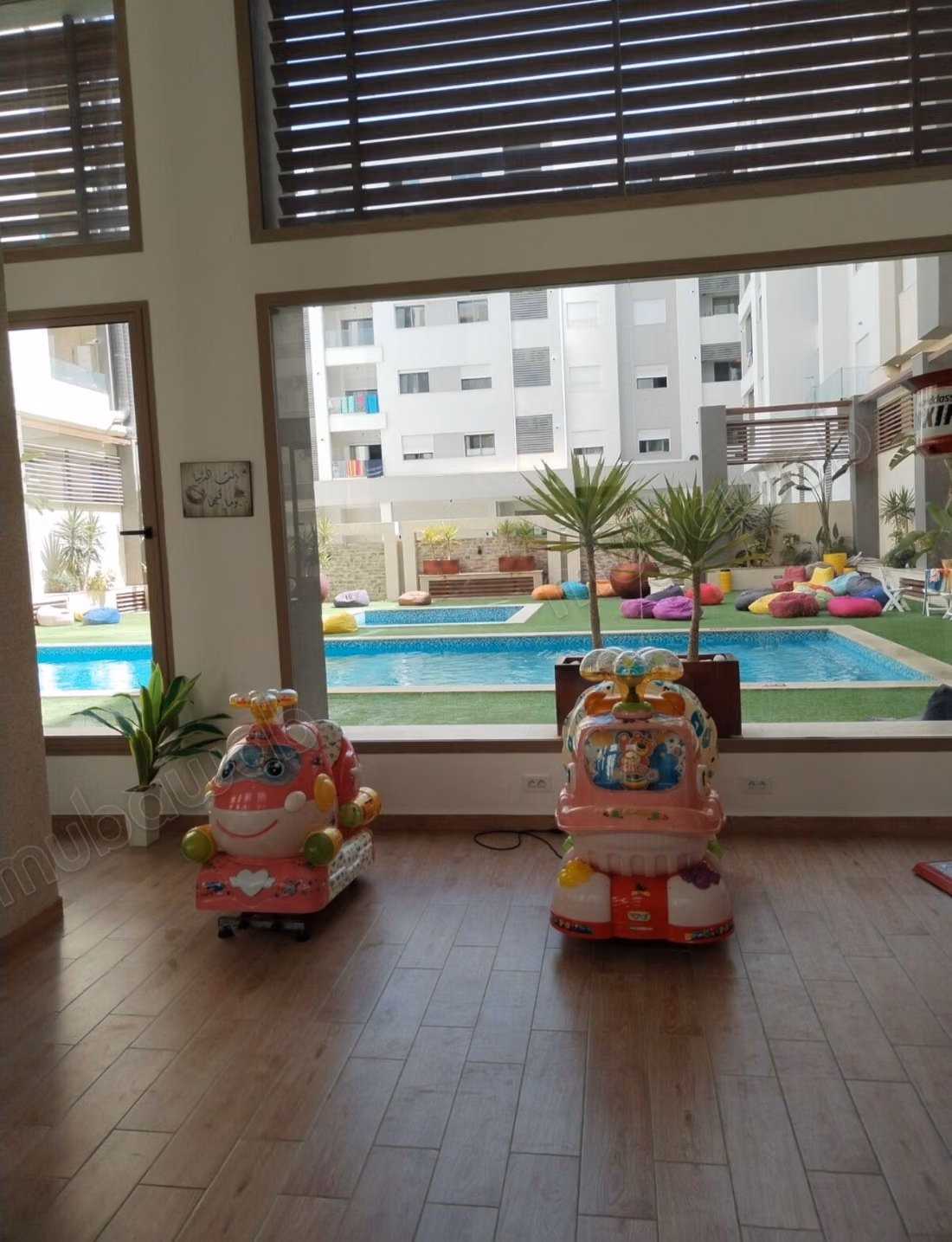 Location saisonnière à Hammamet Nord. 1 chambre. Double vitrage et chauffage central