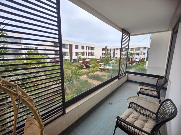 Furnished apartment with pool view 3 bedrooms
