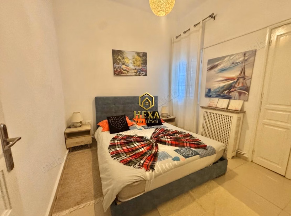 Furnished S2 apartment in La Marsa