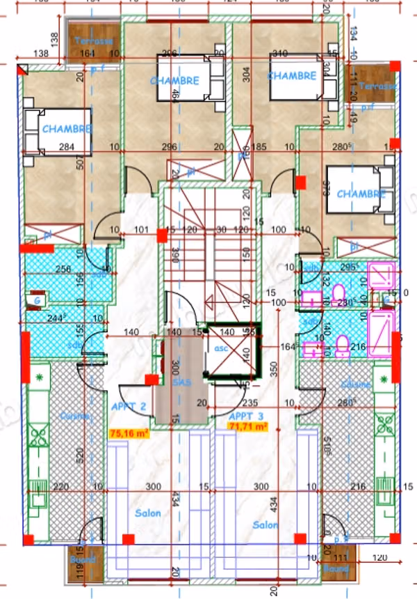 IN VENDITA – Appartamento di 75 m² a Témara