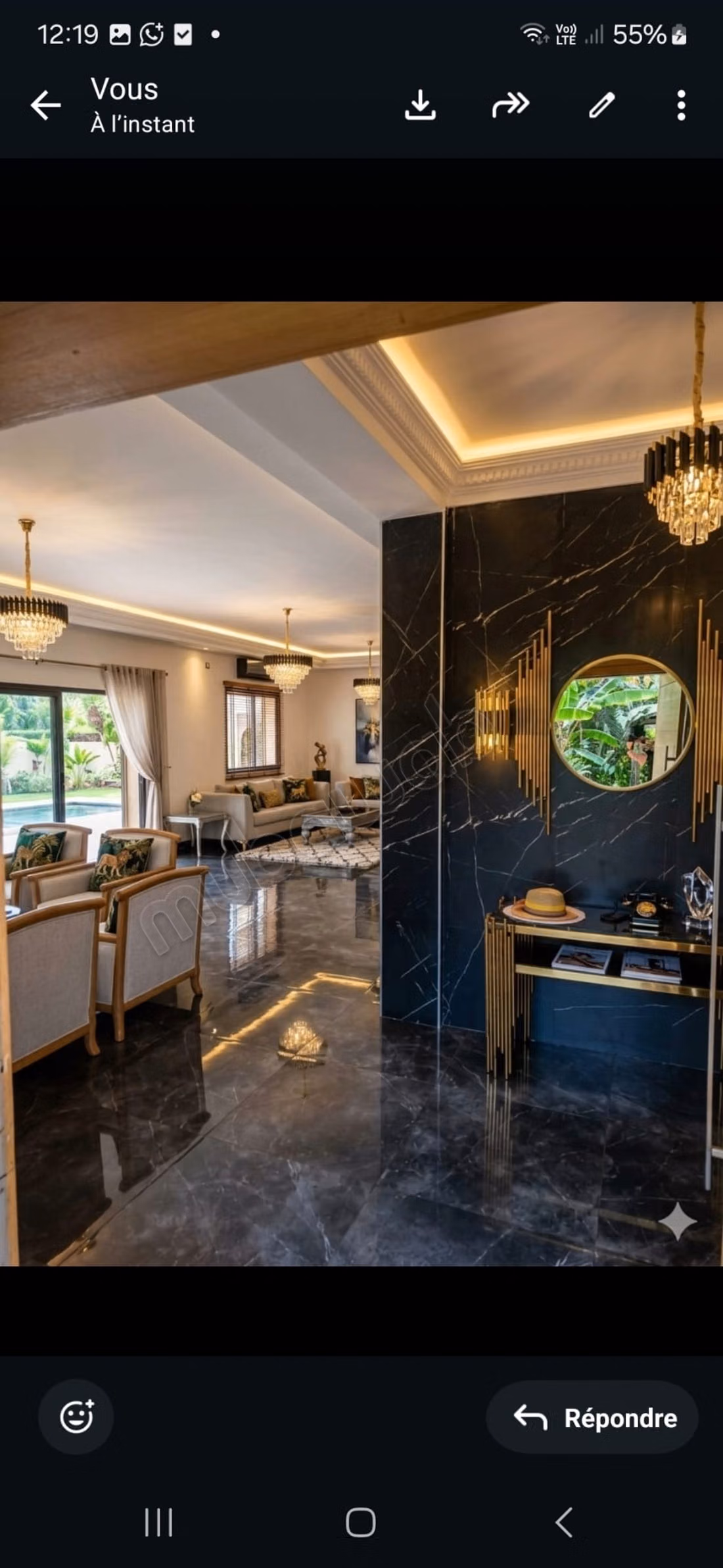 Magnificent villa for rent for your vacation on Fez Road. 10 comfortable rooms. Parking spaces and terrace