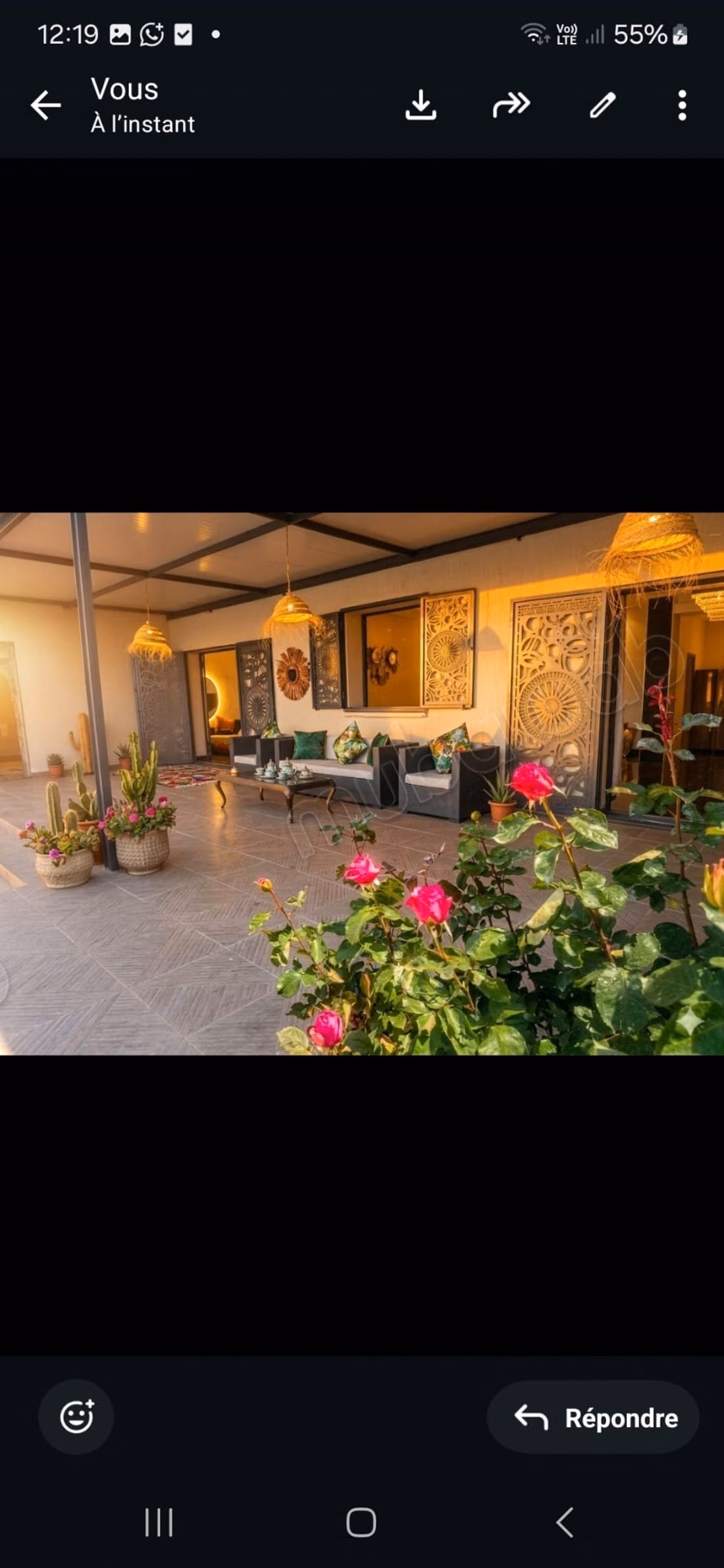 Magnificent villa for rent for your vacation on Fez Road. 10 comfortable rooms. Parking spaces and terrace