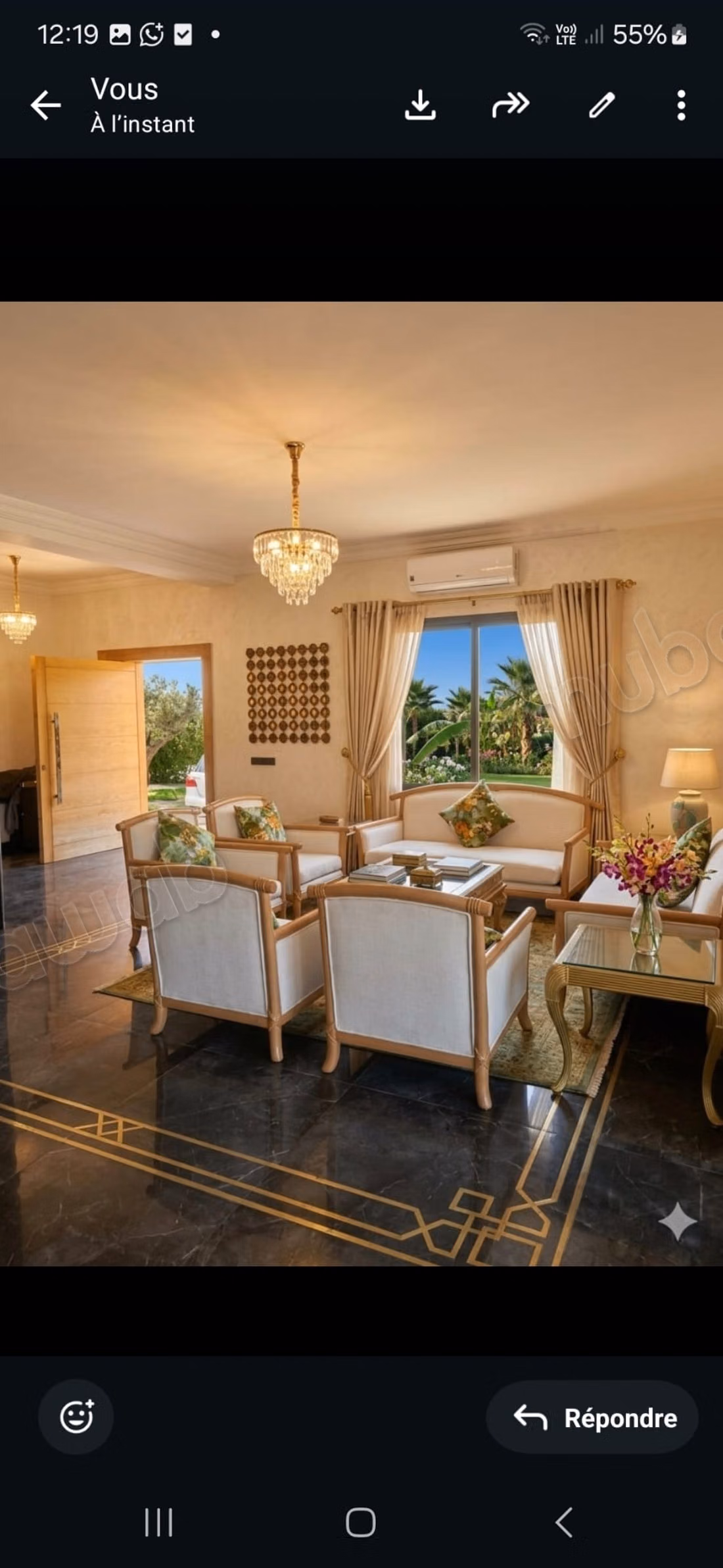 Magnificent villa for rent for your vacation on Fez Road. 10 comfortable rooms. Parking spaces and terrace