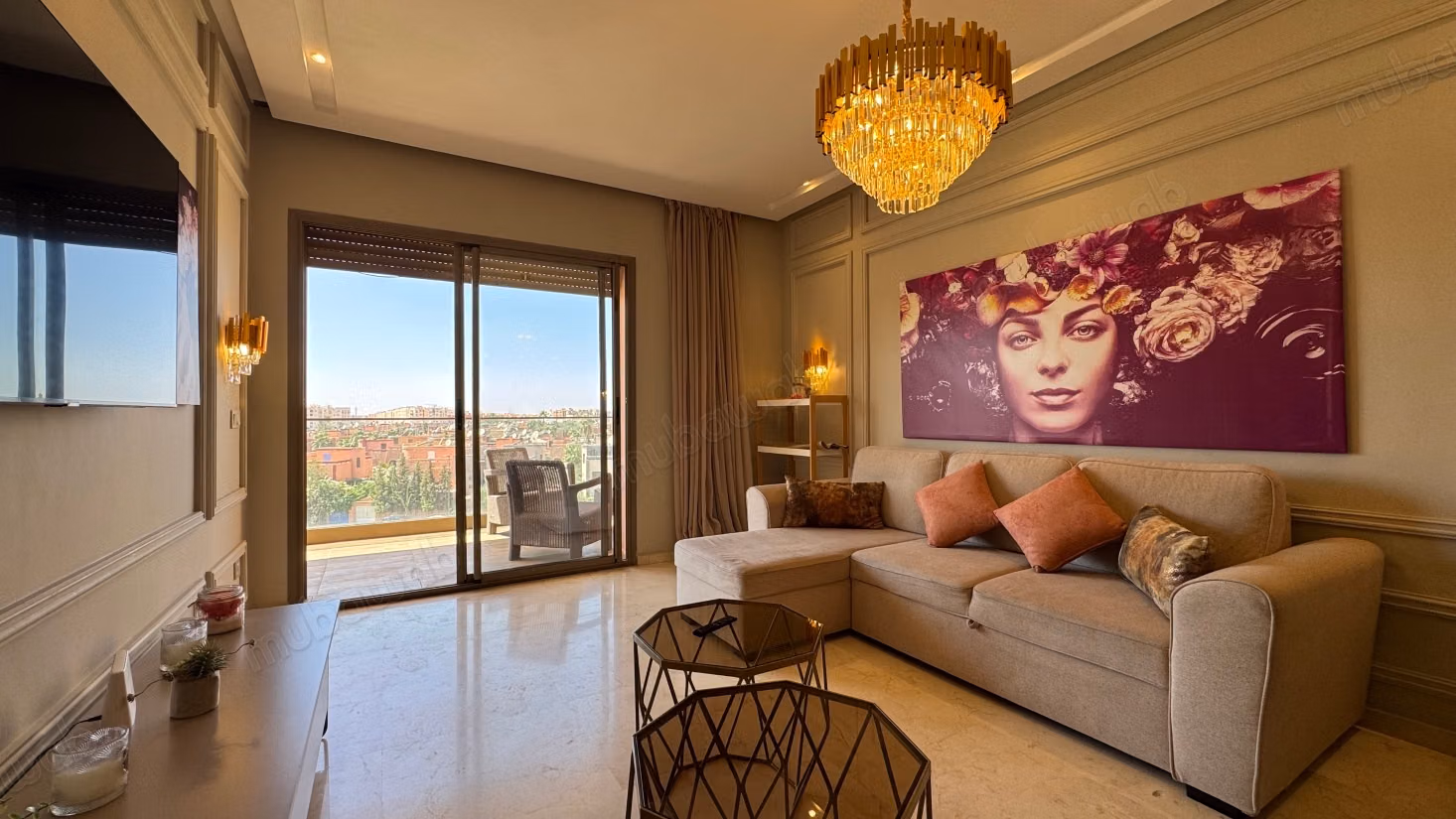 Appartement meublé 59 m² avec terrasse, piscine et parking