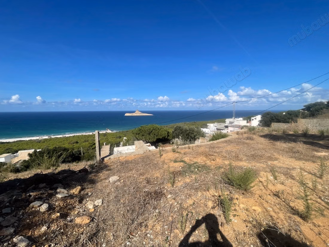 Terrain 440 m² vue mer panoramique, Rafraf Plage