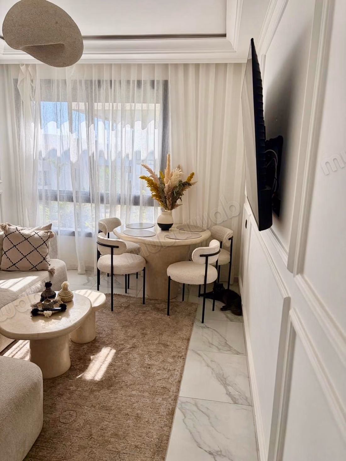 In affitto – appartamento con 3 camere completamente arredato, Domaine d’Anfa