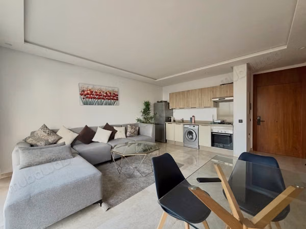 Apartment for rent in Casablanca Finance City. 2 comfortable rooms. Furnished