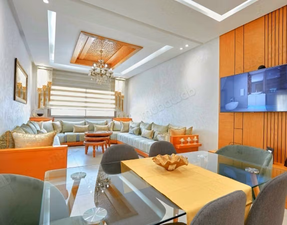 Appartement à louer à Quartier Aérodrome. 
3 pièces. 
Bien meublé