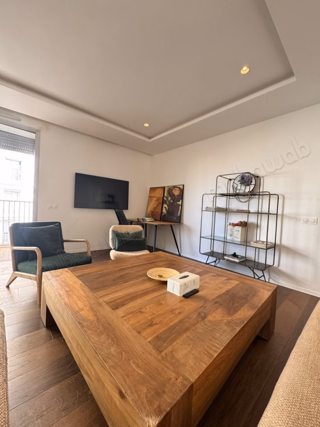 Bel Studio meuble avec terrasse à Casa Finance City