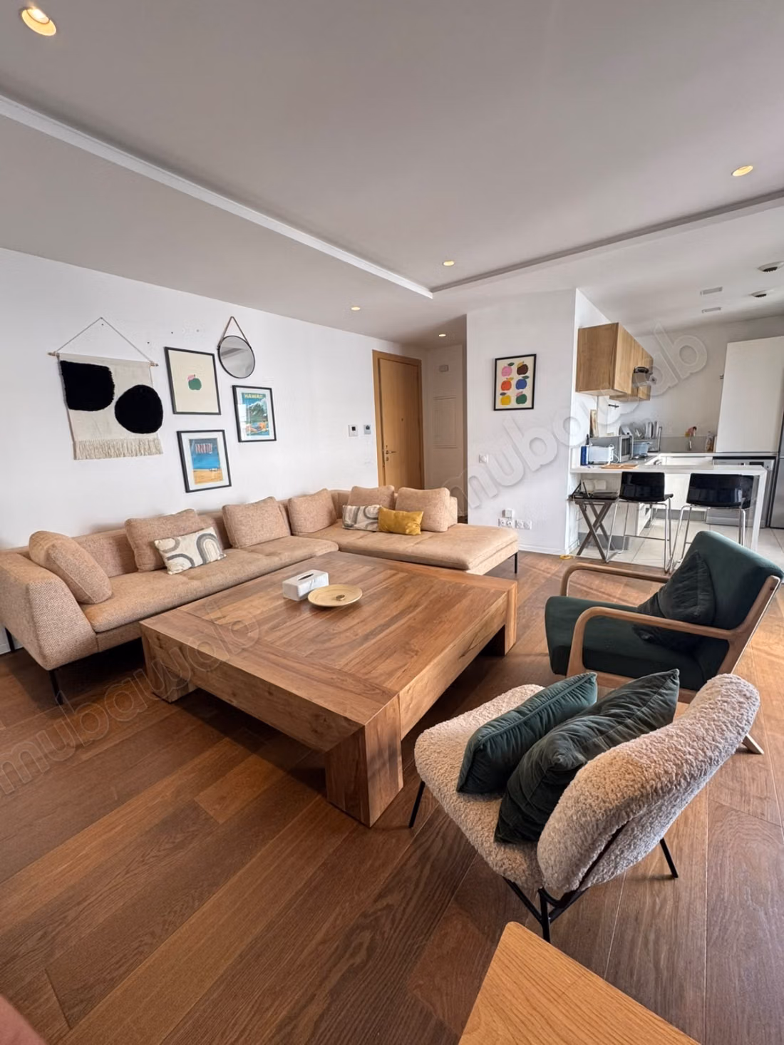 Bel Studio meuble avec terrasse à Casa Finance City