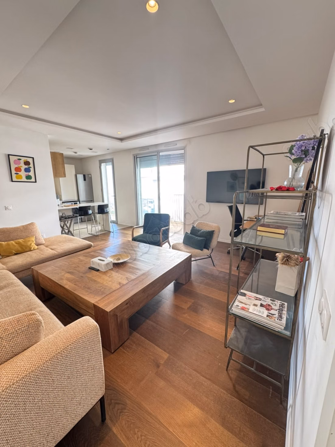 Bel Studio meuble avec terrasse à Casa Finance City