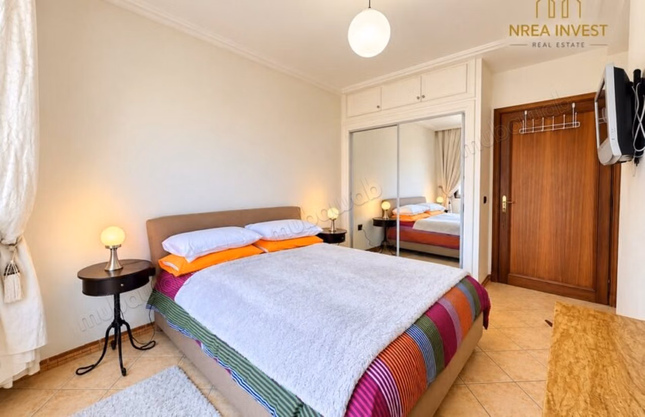 Appartement meuble de 100 m² a louer 
situation moulay youssef