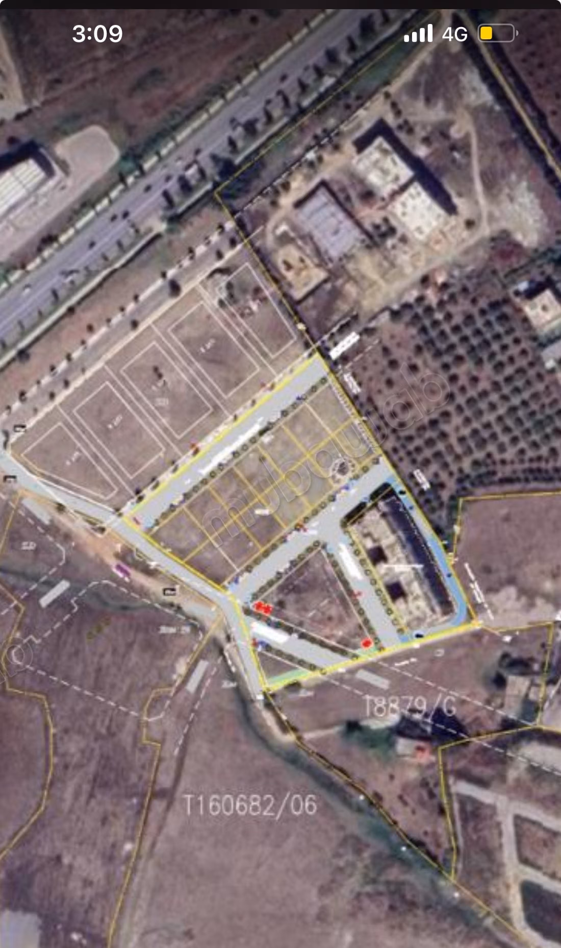 Land for sale in Route Rabat near to new station. Small area 300 m²