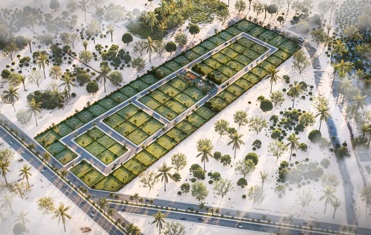 Parcelles de 500 à 771 m²
