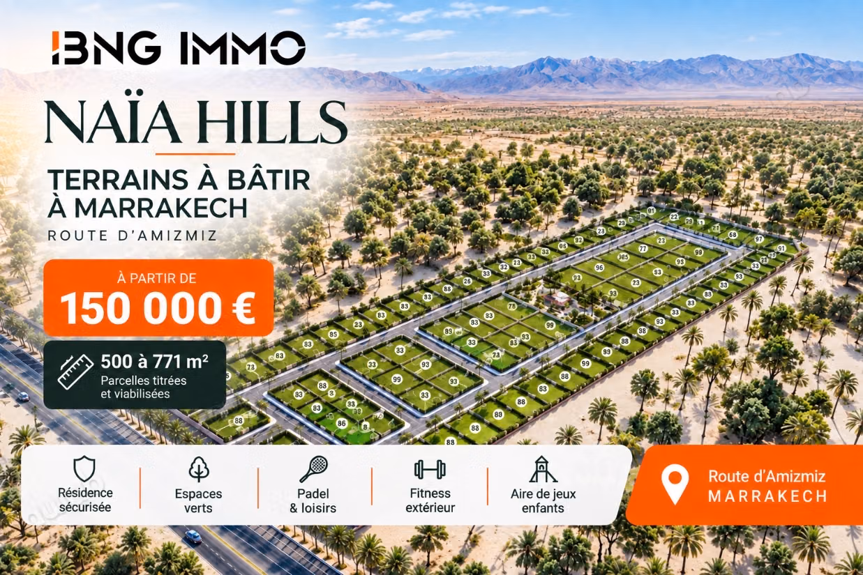 Parcelles de 500 à 771 m²