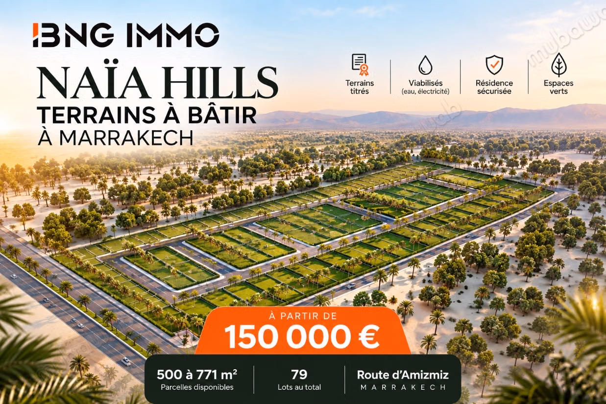 Parcelles de 500 à 771 m²