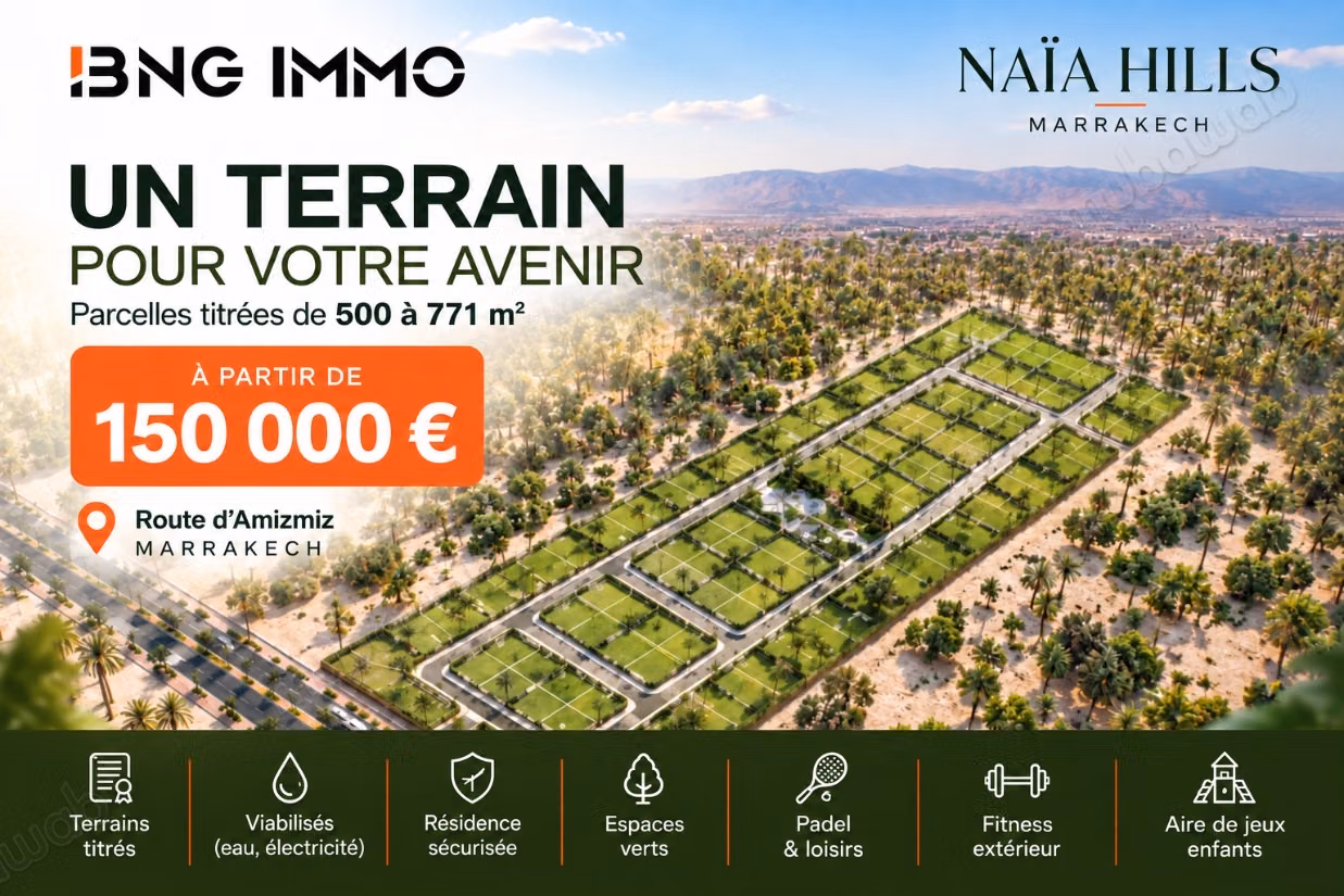 Parcelles de 500 à 771 m²