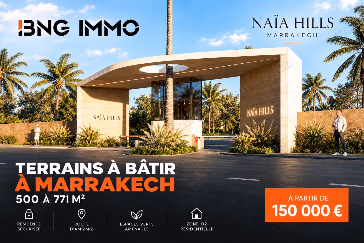 Parcelles de 500 à 771 m²