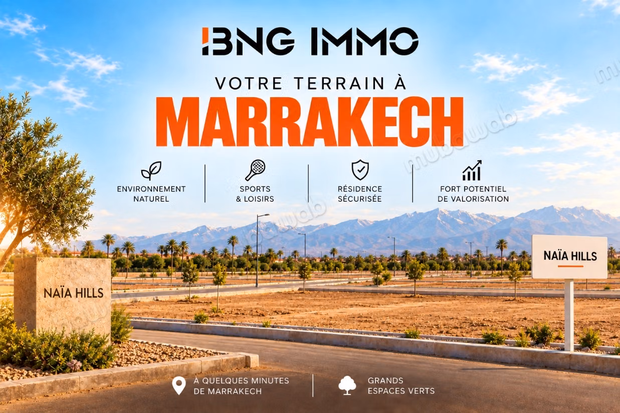 Terrain à acheter à Route Amizmiz. Superficie 500 m²