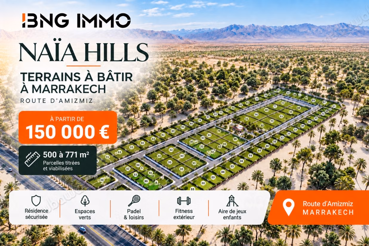 Naïa Hills – Terrains dans une résidence sécurisée