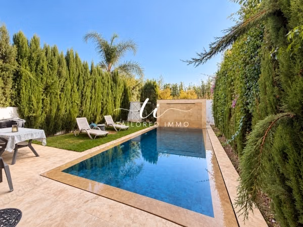 Villa for rent empty or furnished in Bouskoura green city