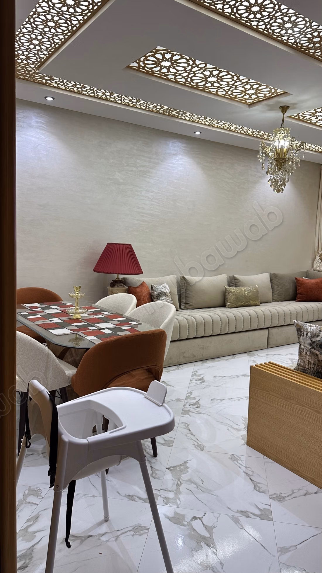 Sale of a beautiful apartment at Oued Cherrat Beach. Area of 81 m². Furnished