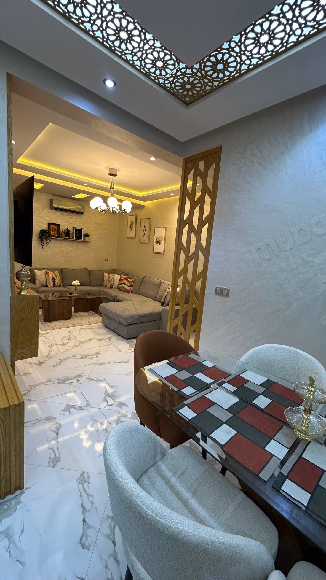 Sale of a beautiful apartment at Oued Cherrat Beach. Area of 81 m². Furnished