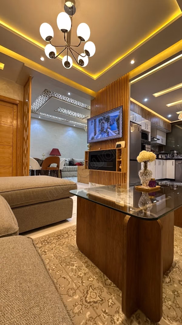 Sale of a beautiful apartment at Oued Cherrat Beach. Area of 81 m². Furnished