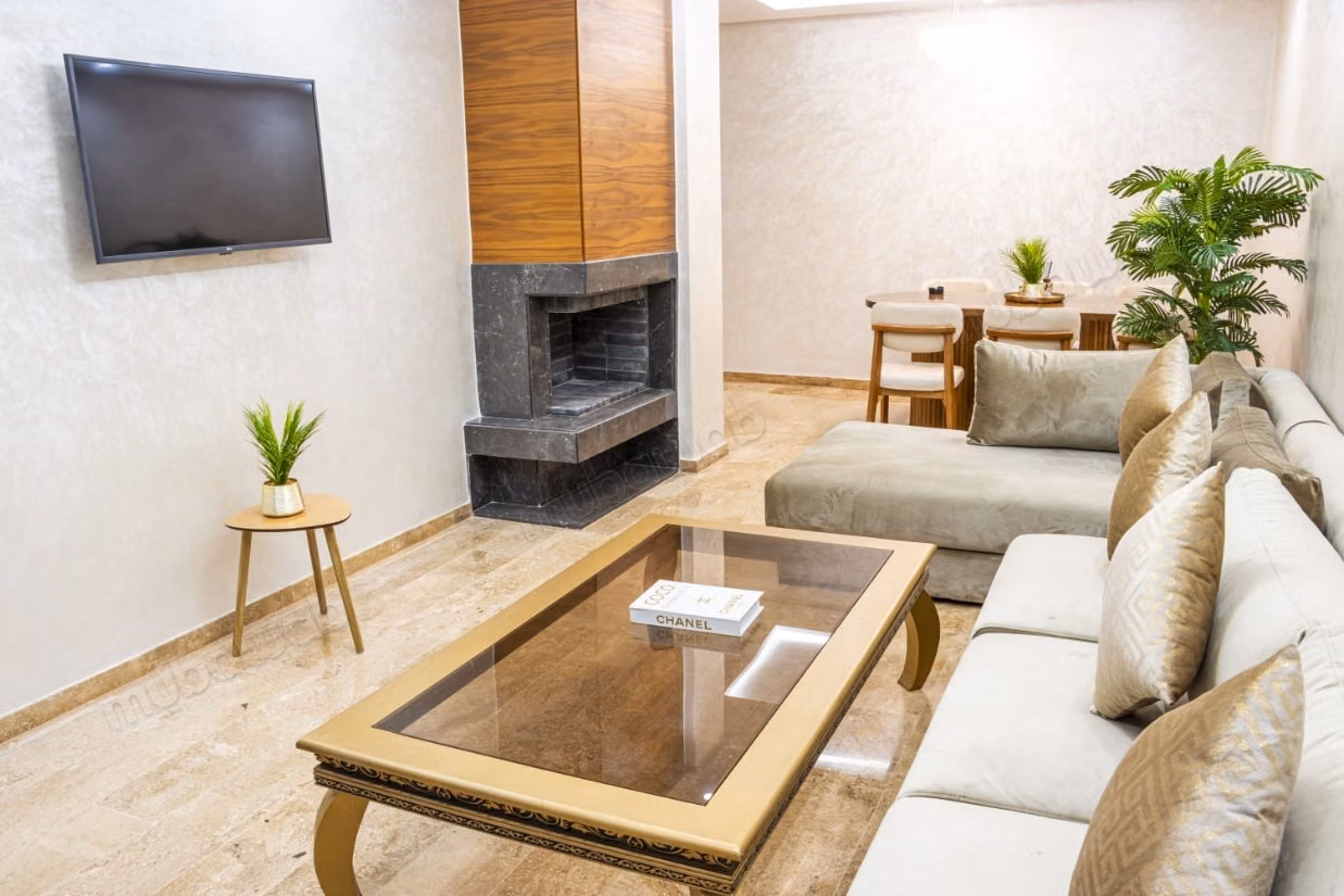 Appartementen te huur in Dar Bouazza. 2 kamers. Airconditioning en verwarming