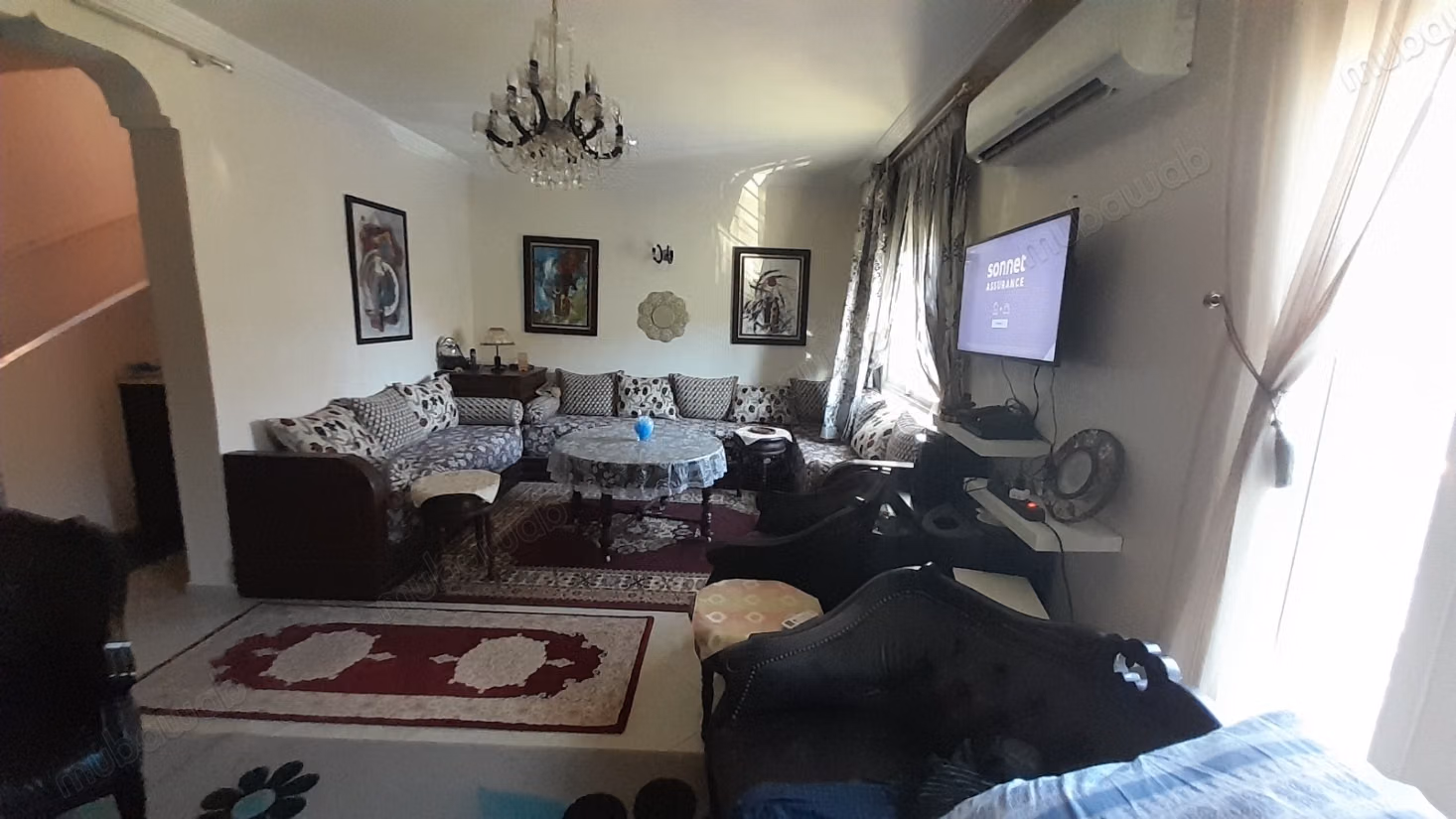 High-end house for sale in Harhoura. Area 123 m². Reinforced door, Moroccan lounge