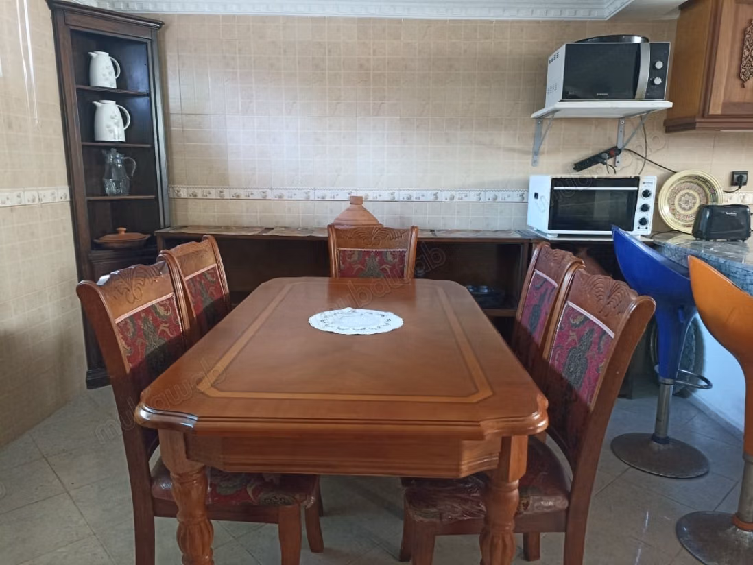 High-end house for sale in Harhoura. Area 123 m². Reinforced door, Moroccan lounge