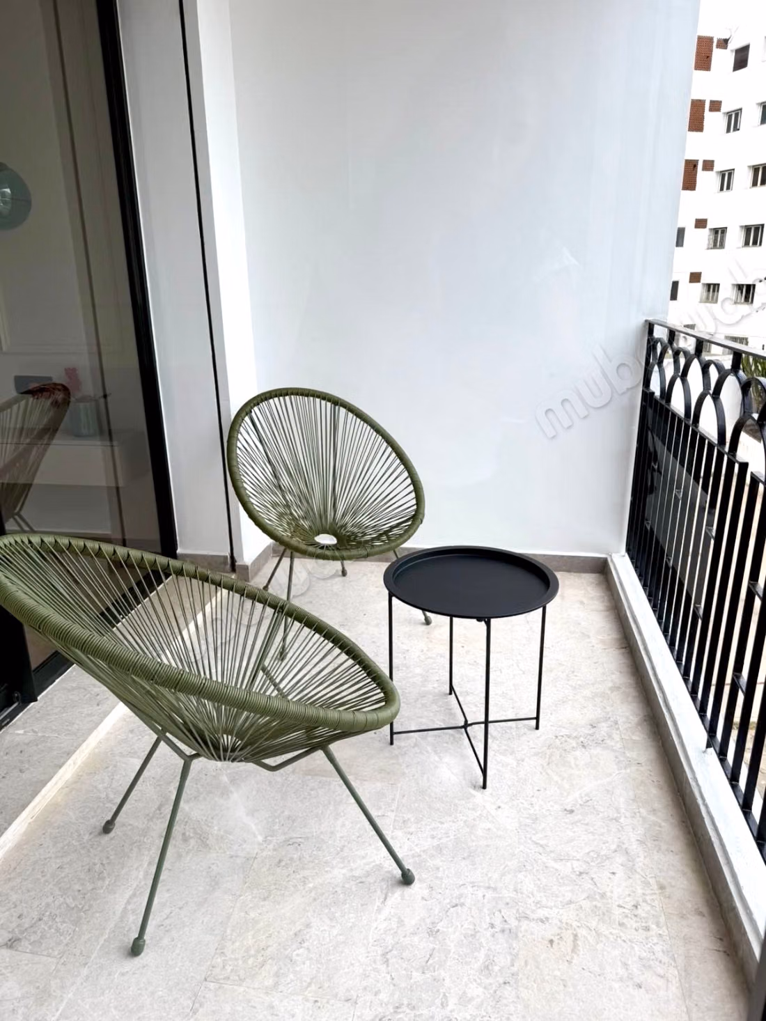 En Alquiler Amueblado: Magnífico Estudio Nuevo Nunca Habitado Sin Vis-a-Vis con Terraza en el Corazón del Barrio Gauthier, Casablanca