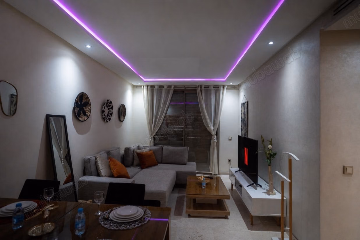 For sale: Apartment in Gueliz. 3 large rooms. Well furnished