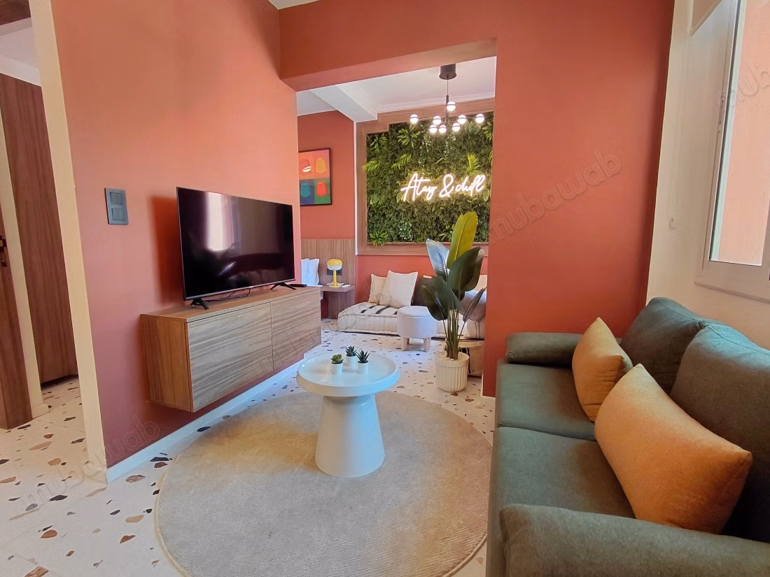 2 studios à l'européene, rénovés et meublés à vendre extension gueliz Marrakech