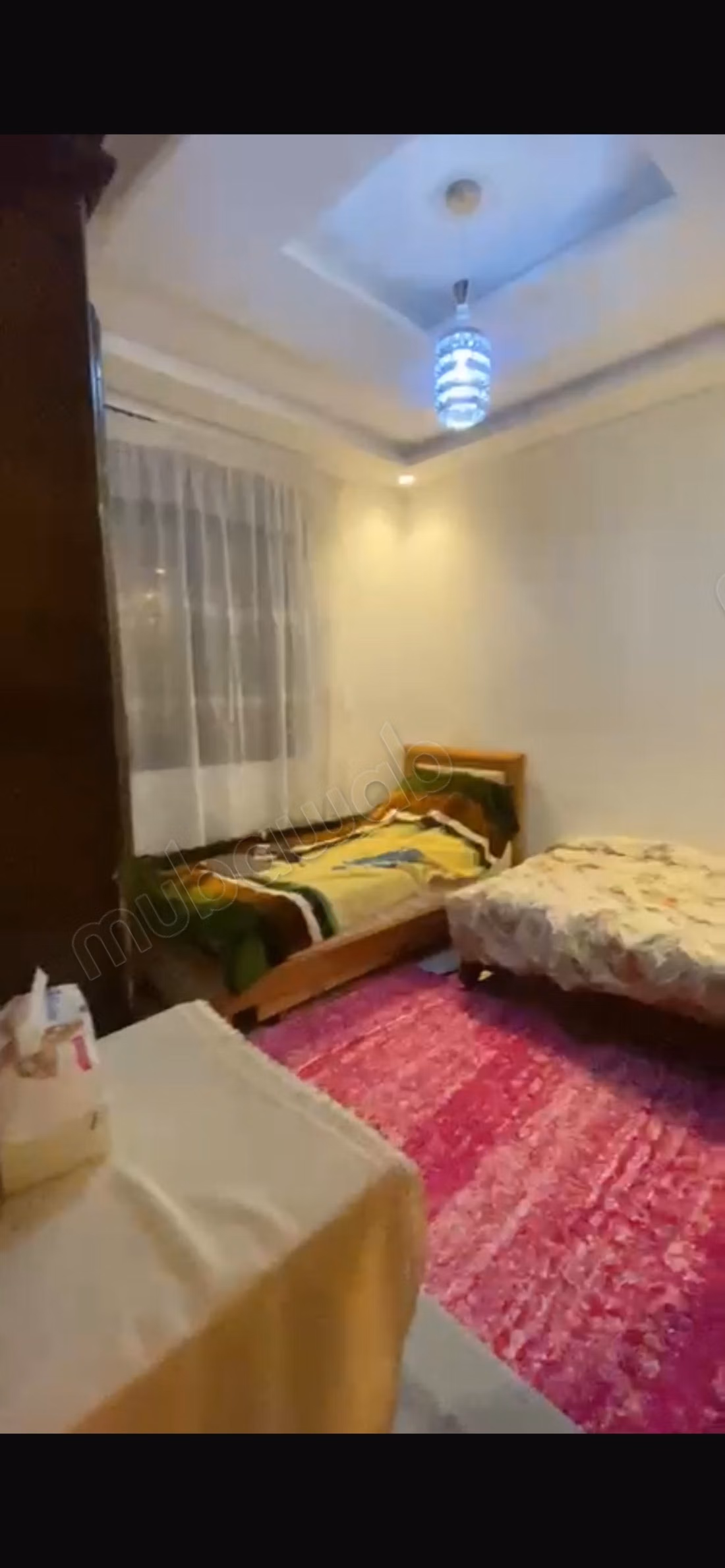 Beautiful apartment for sale in Tit Mellil. Total area 78 m². Living room with Moroccan decorations