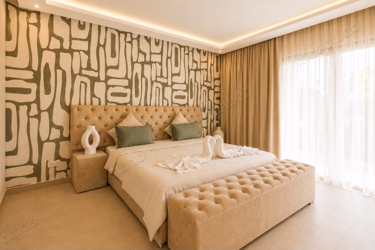 Villa with 5 suites and heated pool for subletting