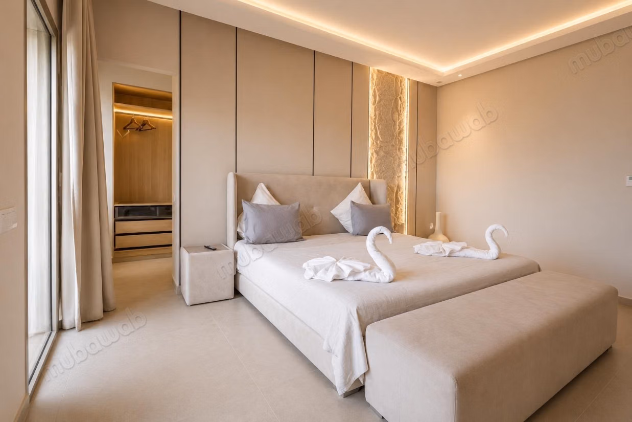 Villa with 5 suites and heated pool for subletting