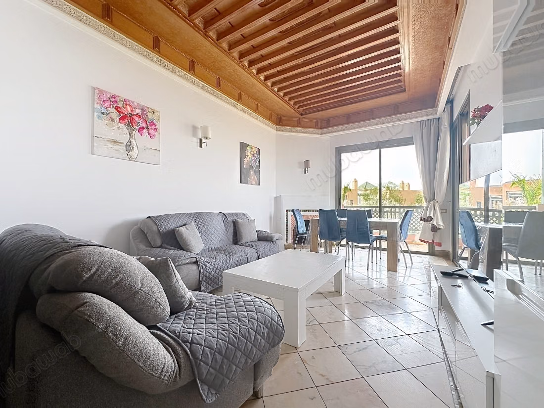 Appartements à louer à Ennakhil Palmeraie. 3 chambres. Garage et terrasse