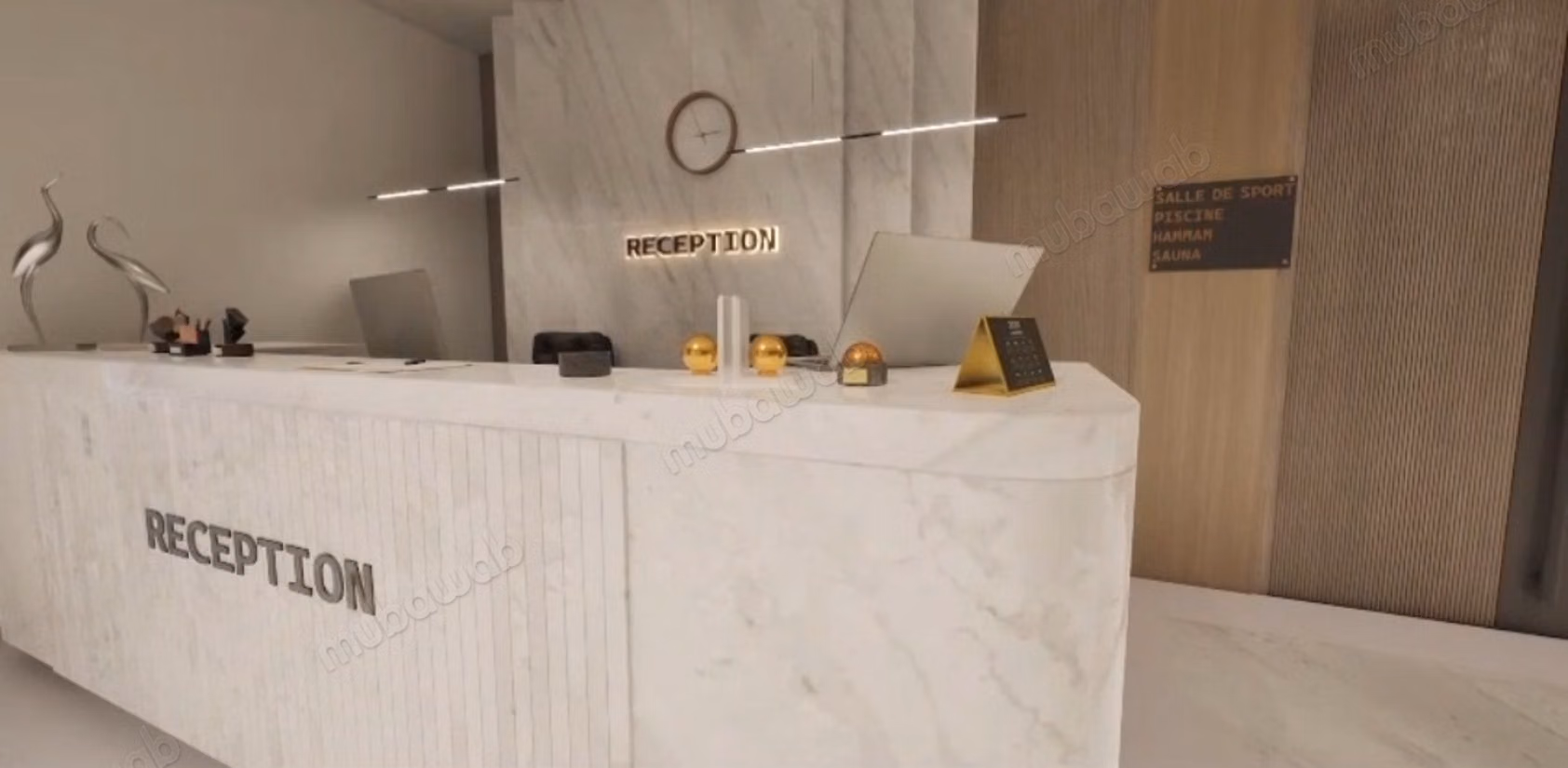 Vendi appartamento in Boulevard Med 6. 1 camera da letto. Salotto marocchino tradizionale, residenza sicura